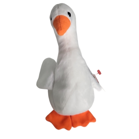 Ty Beanie Babies Gracie Swan Plush Stuffed Animal Hang 4th Gen Tush 4th Gen Tag - Picture 1 of 4
